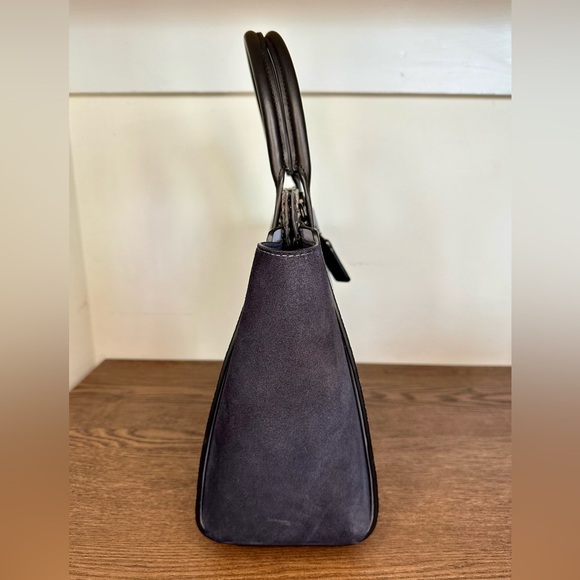 Coach 1941 Troupe Tote In Colorblock With Snakeskin Detail Pewter/Mist Multi - Picture 3 of 12